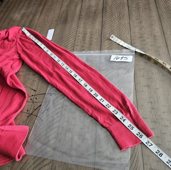 Father Sons Half-Zip Red Sweater Collared Pullover Long Sleeve Knit Size Medium - Picture 12 of 12